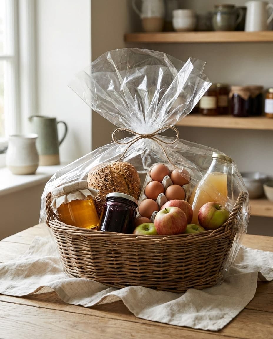 Präsentkorb mit regionalen Produkten