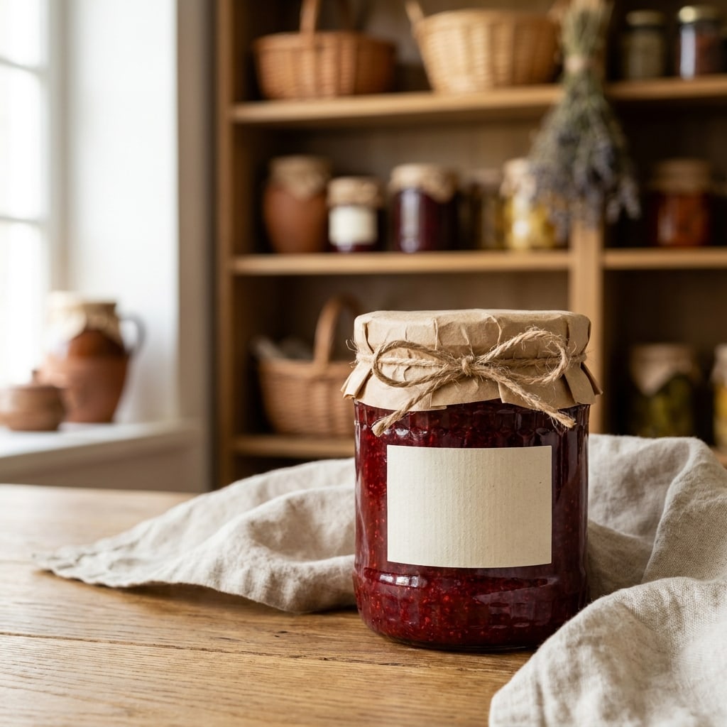 Hausgemachte Erdbeermarmelade